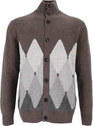 Ballantyne Diamond Argyle Cashmere Cardigan