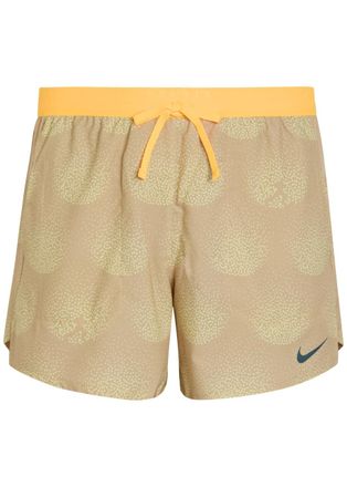 Nike Stride Dri-fit 5 Printed Running Shorts - Beige - XL