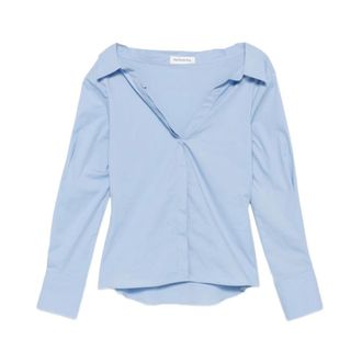 Frankie Shop Camisa entallada Mela - Blouses & Shirts - Mujer - Azul - XS