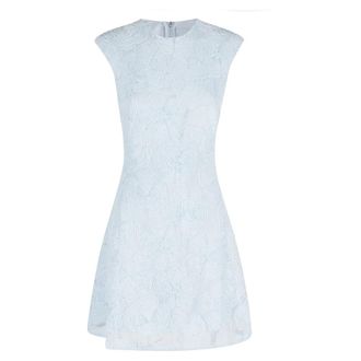 Rotate Rotate Birger Christensen, Kleedjes, Dames, Blauw, S, Leer, Mesh Mini Jurk