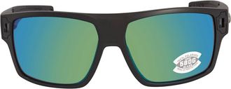 Costa DIEGO Green Mirror Polarized Glass Rectangular Mens Sunglasses 6S9034 903426 62