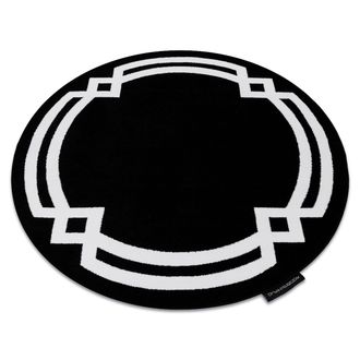 RugsX RugsX Hampton Rug in Black | Size: 160 cm diameter