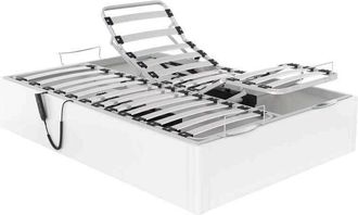 Colchones Aznar Canap&eacute; Abatible Articulado Con Motor Ankara Altura 34 Cm Blanco - 150x182 Cm (2 De 75x182)