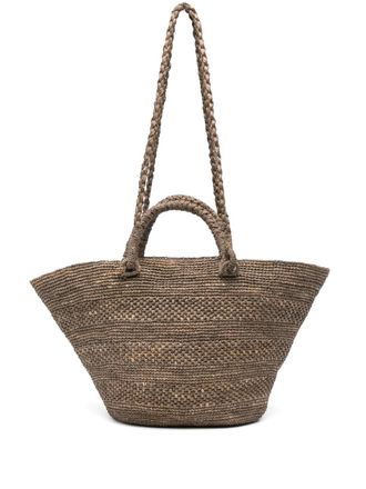 Ibeliv Noumena tote bag - women - Raffia - OS - Brown