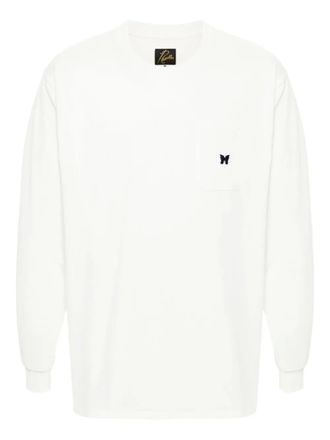 Needles T-shirt con logo - Bianco