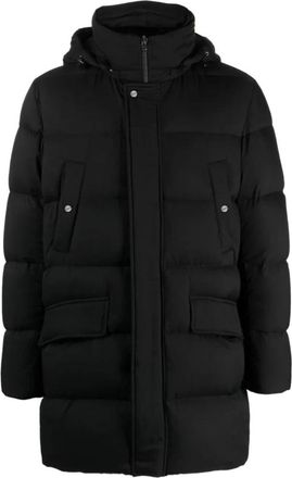 Herno Zwarte Puffer Donsjas - Heren - Gewatteerde jassen - Zwart - XL - Polyester - Jassen