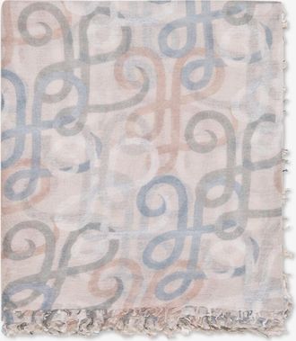 Hemisphere Rechteckiger Kaschmirschal mit Print Hydabig