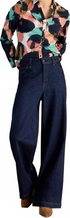 White Stuff Annie Jersey Shirt In Navy
