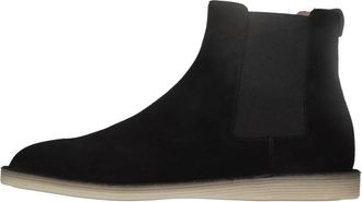 Dolce & Gabbana Suede Enkellaarsjes - Heren - Chelseaboots - Zwart - 42 EU - Leer - Schoenen
