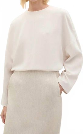 A.Emery Tilden Long Sleeve Top In Oyster