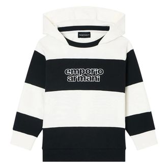 Emporio Armani Empyreal Striped Logo Hoodie