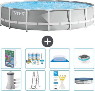 Intex Piscina Prism Frame Redonda - 457x107 Cm - 9-piezas S576