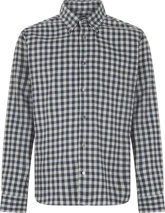 Fedeli Alberto Shirt - Heren - Casual Overhemden - Grijs - 3XL - Katoen - Overhemden