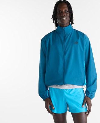 New Balance Uomo Fast Days Jacket in Blu, Politessuto, Taglia XL