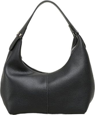 Generic Fiorky Women Retro Shoulder Bag PU Leather Vintage Underarm Bag Solid Color Simple Shoulder Purse Girls Outdoor Daily Bag (Black)