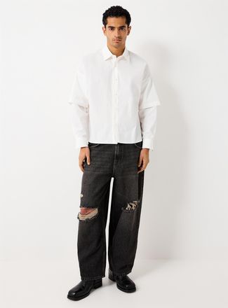 Imperial Mens Ripped-knee jean Loose fit