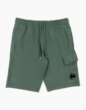 C.P. Company Mens Cp Company Lens Sweat Shorts Green 668 - Size: 37/36/32
