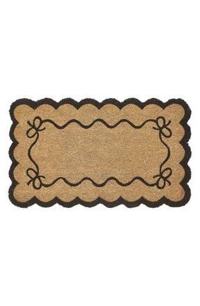 VCNY Home Scalloped Edge Coir Doormat in Brown Multi at Nordstrom Rack
