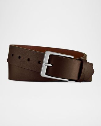 Shinola Men & apos;s Lightning Bolt Leather Belt