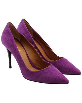 Fendi Fendi Womens Goat Suede Pointed Pump (Authentic Pre-Loved)