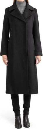 Sofiacashmere Wool Notch Lapel Coat in Black at Nordstrom Rack, Size 10