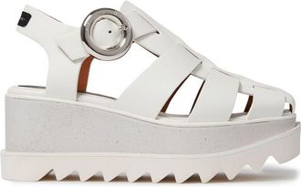 Stella McCartney 80 mm Elyse sandalen met plateauzool - Wit