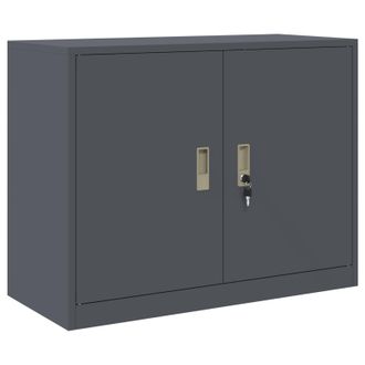 vidaXL Armario De Almacenamiento Antracita 90 X 40 X 70 Cm Acero Vidaxl