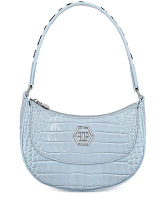Philipp Plein Croco-printed tote bag - women - Polyamide/Calf Leather/Polyester/Polyurethane - One Size - Blue