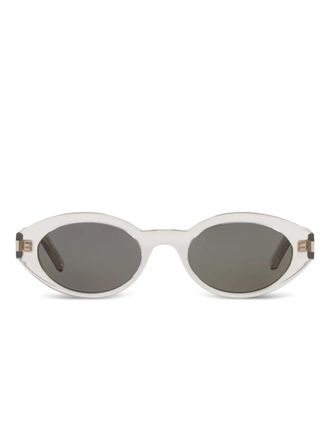 Saint Laurent Eyewear round-frame sunglasses - women - Acetate - 51 - Neutrals
