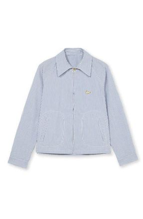 Fortela Cotton Zip Jacket in Blue at Nordstrom, Size 48 Eu