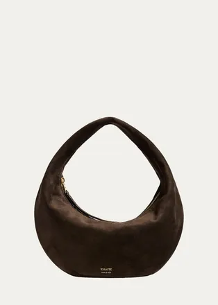 Khaite Olivia Mini Suede Hobo Bag