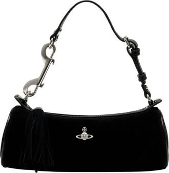 Vivienne Westwood Shoulder Bags, female, Black, Size: ONE SIZE Cindy Cylinder Bag
