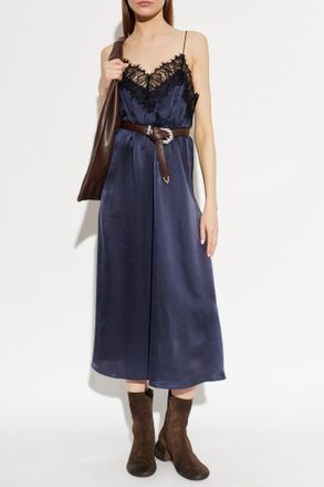 Iro Silk Dress Bailar, Womens, Navy Blue