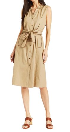 Drew Madison Dress In Khaki