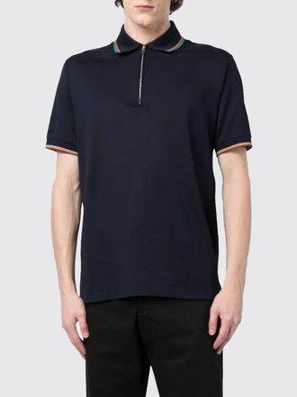 Paul Smith Polo in cotone con profili a contrasto Paul Smith