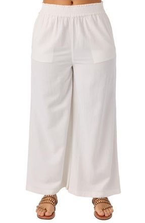 O'Neill Sanders Wide Leg Pants in White at Nordstrom, Size Xx-Large