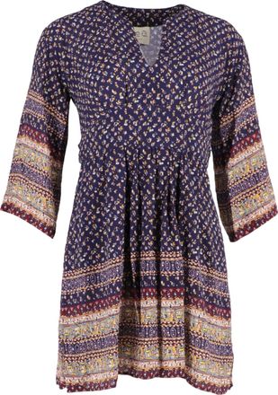 Sea New York Printed V-Neck Mini Dress in Multicolor Viscose