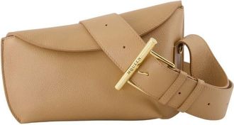 Alexander McQueen T-Bar Sling Crossbody Bag Beige