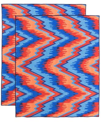 Gergei Erdei Point de Hongrie placemat set - unisex - Cotton - One Size - Red