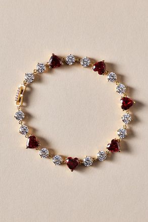Nadri Le Bisou Heart Bracelet