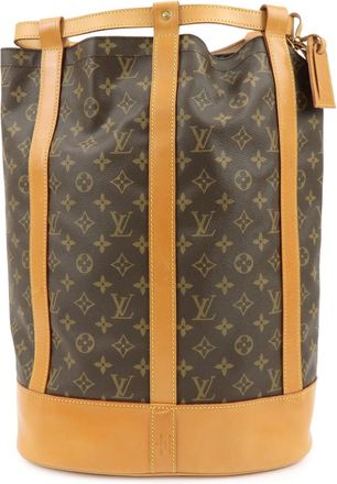 Louis Vuitton Randonnee Monogram Canvas Brown Canvas Backpack Bag (Pre-Owned)