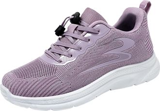 Generic Womens Wide Fit Walking Trainers Womens Lightweight Orthopedic Sneakers Summer and Autumn Women Shoes Fly Woven Mesh Breathable Comfortable Lightweigh