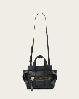 AllSaints Perez Leather Mini Crossbody Bag