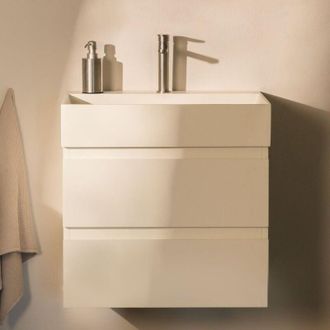 Sklum Sklum - Conjunto De Mueble De Ba&ntilde;o En Madera Y Chapa De Fresno Con Lavabo Integrado Ona