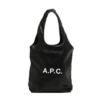 A.P.C. Shopping Bags, female, Black, ONE SIZE, Stylish Shoulder Bag with Wide Handles