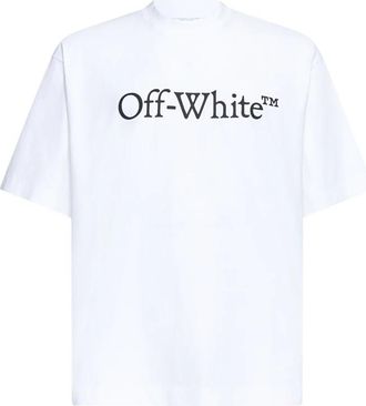 Off-white Big Bookish Skate T-Shirt - Heren - T-shirts - Wit - XS - Katoen - Tops