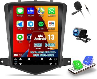 OEM Autorradio Android 13 De 6+64 Gb Para Chevrolet Cruze J300 2008-2012 Con Carplay, Android Auto Inal&aacute;mbrico, Pantalla T&aacute;ctil De 9.7 Con Gps, Wifi, Blue
