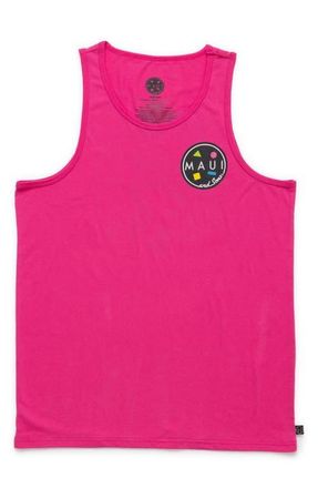 Maui and Sons Arnold Sharkley Graphic Tank in Neon Pink at Nordstrom, Size Xx-Large