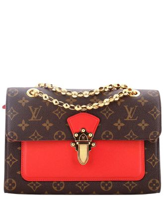 Louis Vuitton Red Monogram Canvas & Leather Victoire