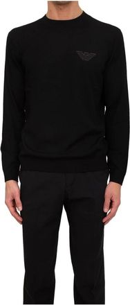 Emporio Armani Heren, Truien, Zwart, Maat: S Wol